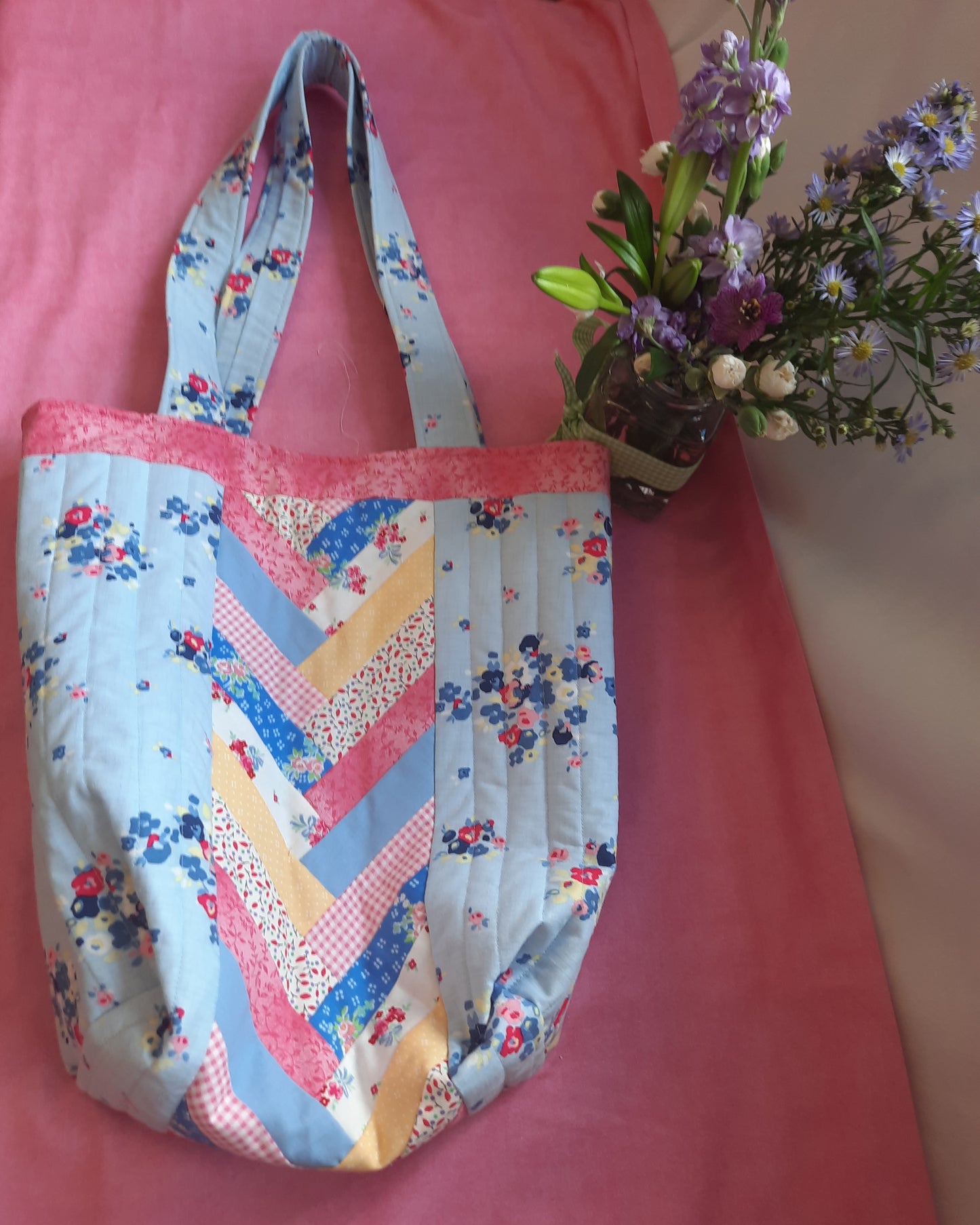 Spring Chevron Bag