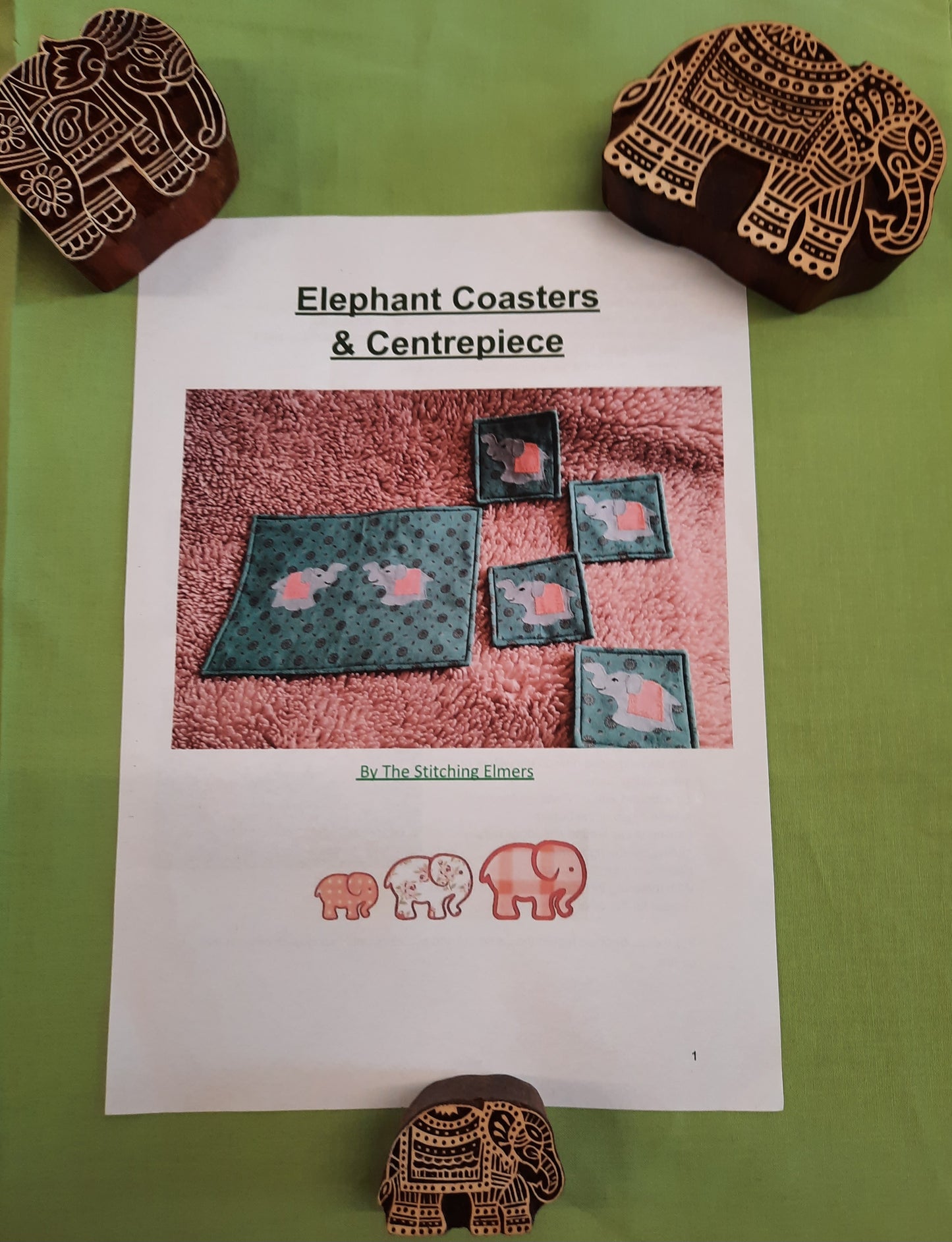 Elephant Coasters & Centepiece Kit