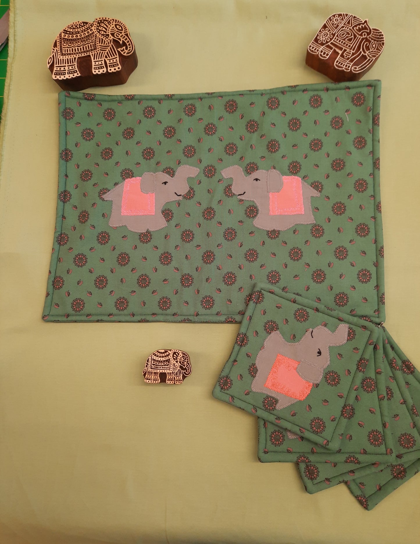 Elephant Coasters & Centepiece Kit