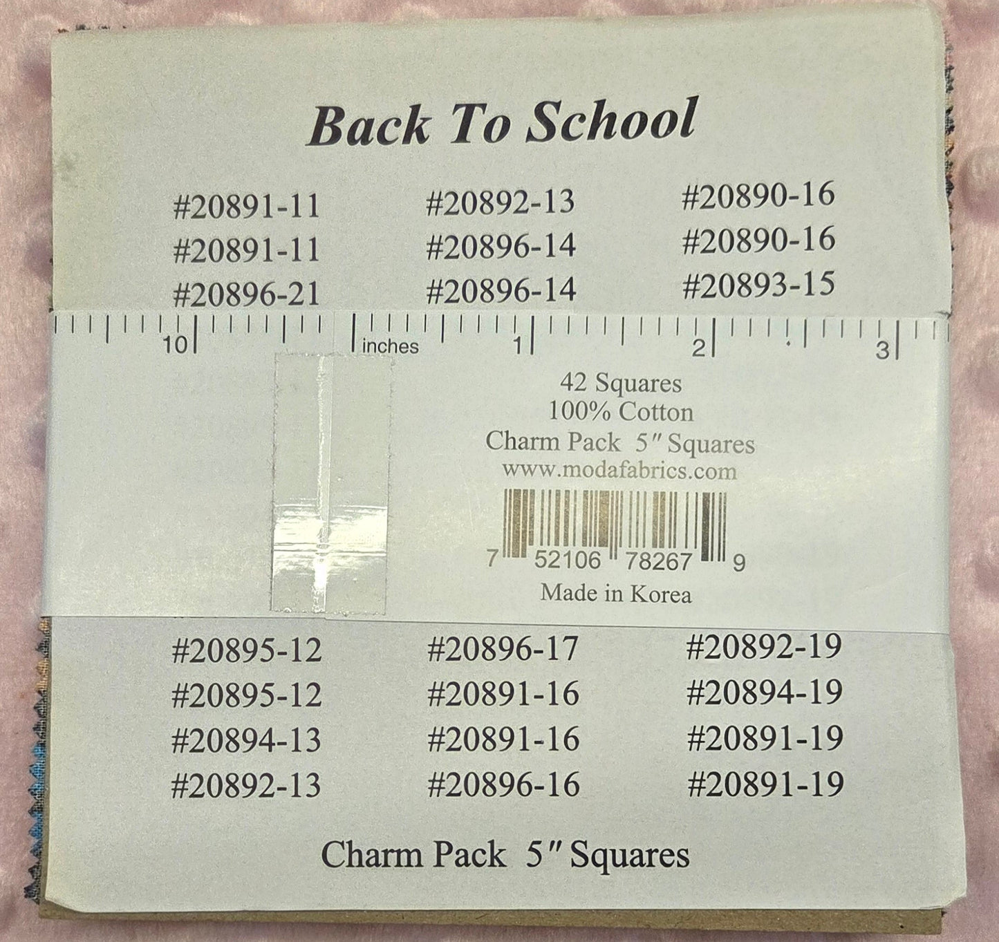 Back To School Charm Pack
