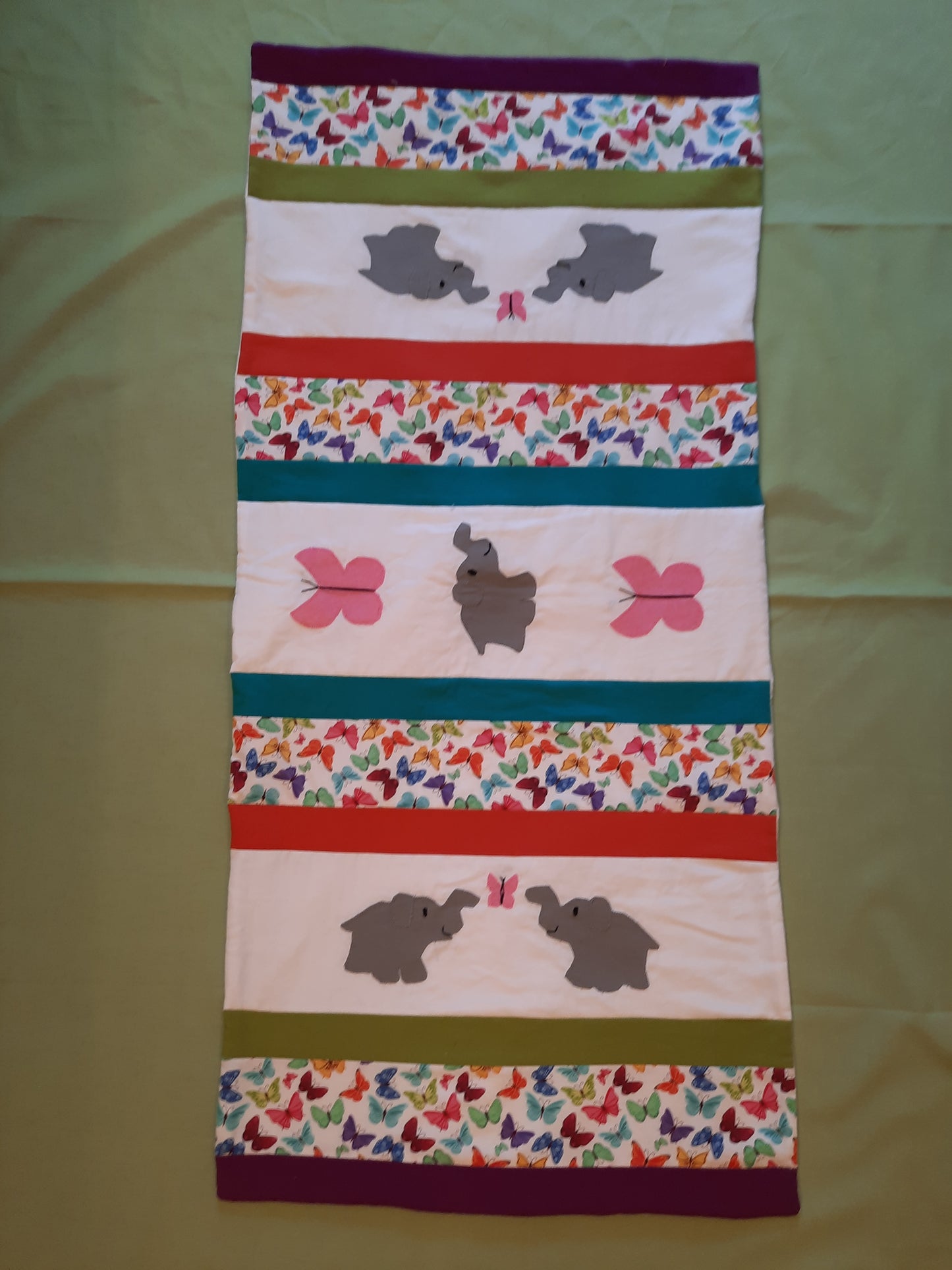Elephant & Butterfly Table Runner Kit
