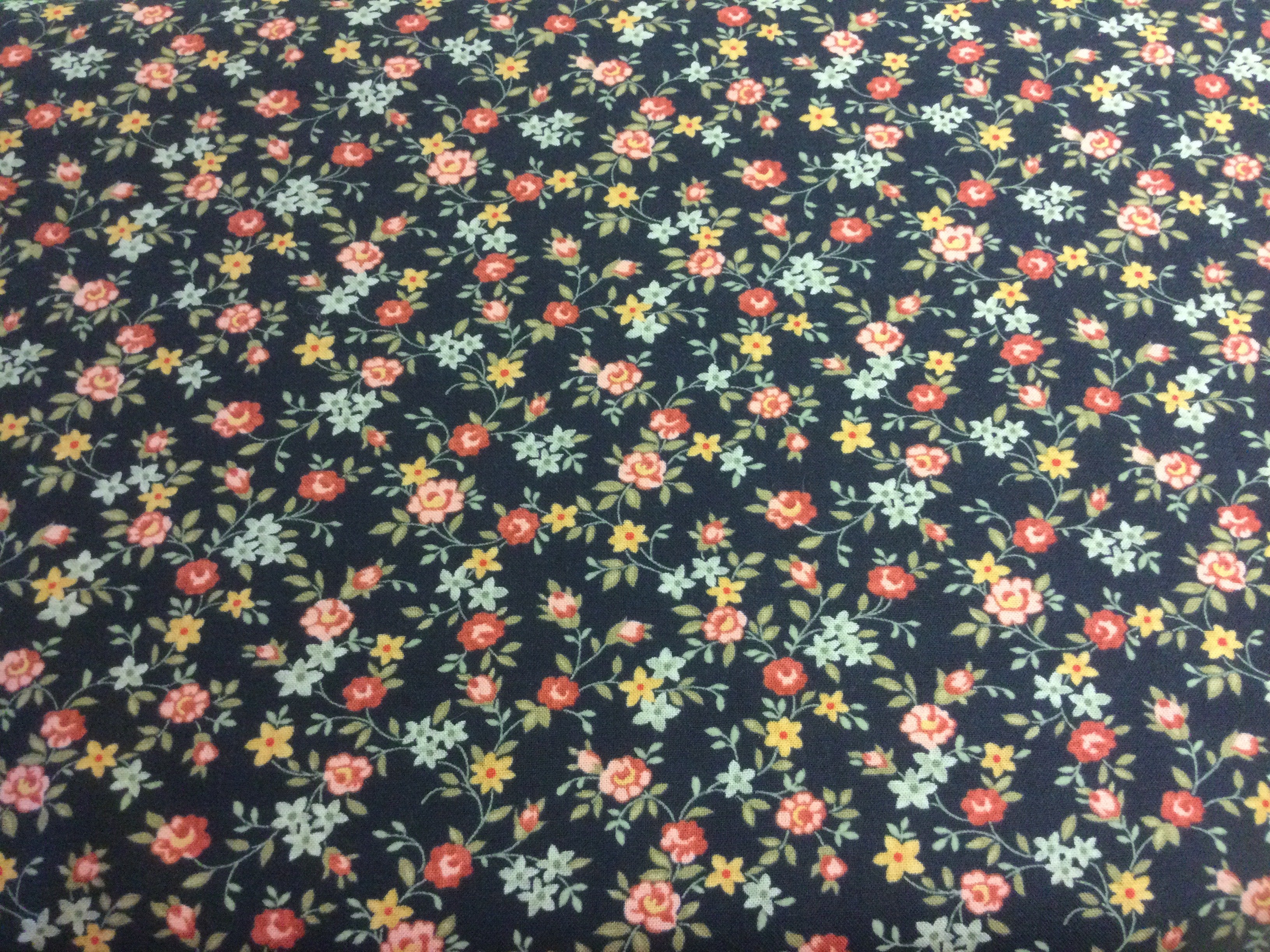 Ambiance-  Navy Flowers