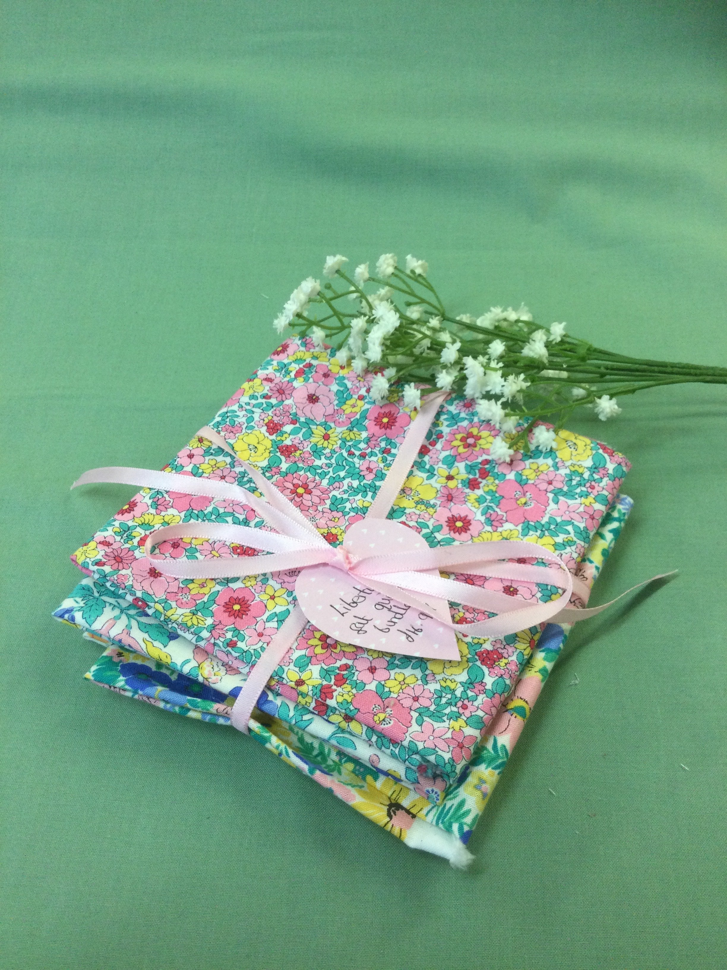 Liberty Fat Quarter Bundle- Pink and Cornflower blue