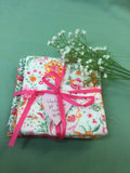 Liberty Fat Quarter pack- Orange & Pink