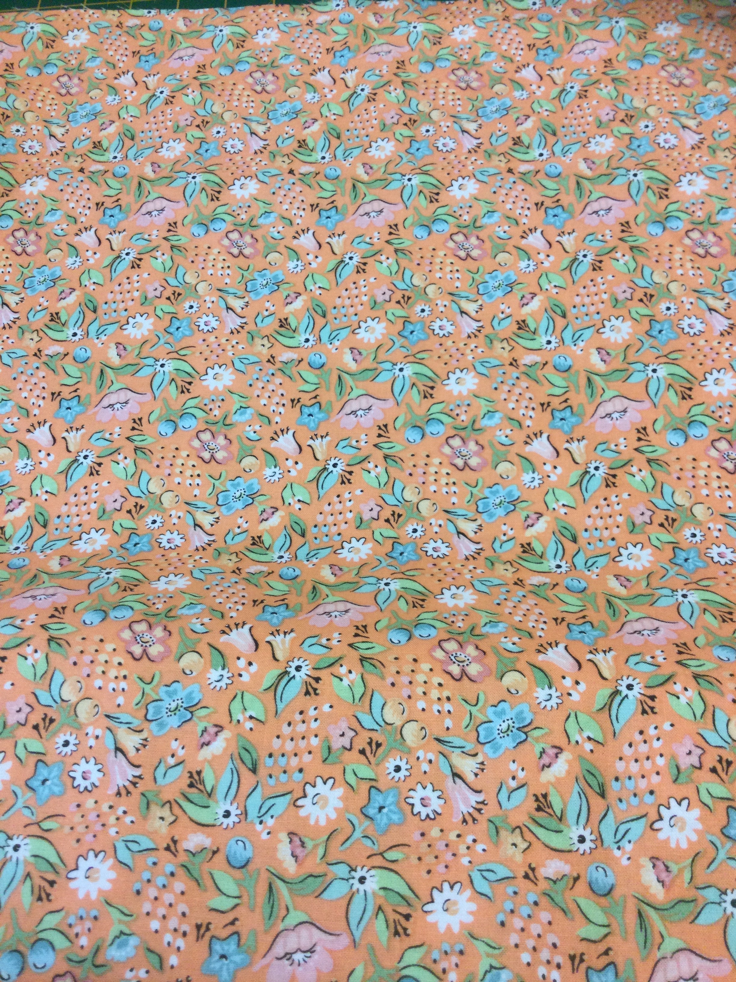 Garden Party - Orange ditsy flowers