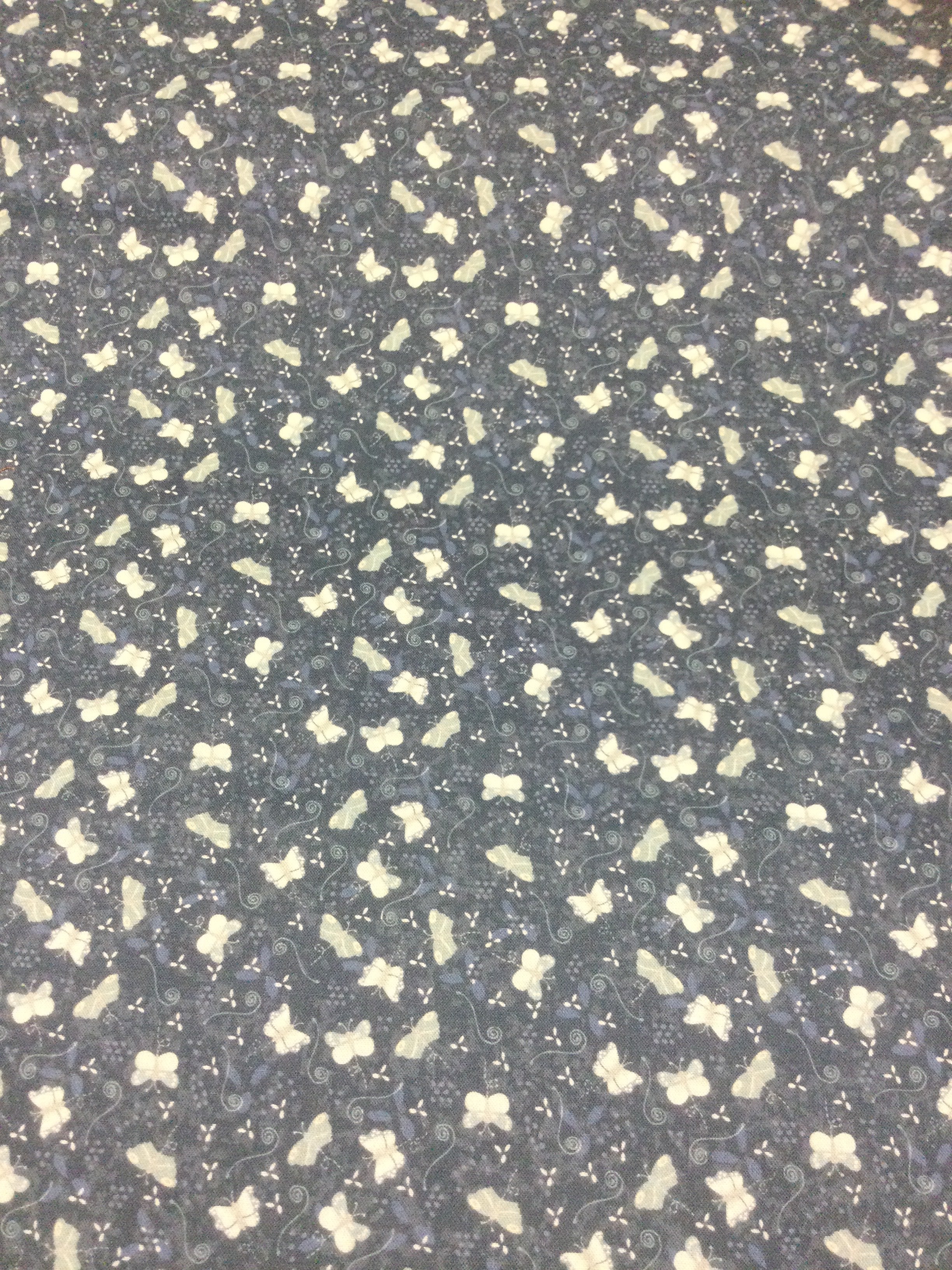 Something blue, something Borrowed- Dark blue butterflies