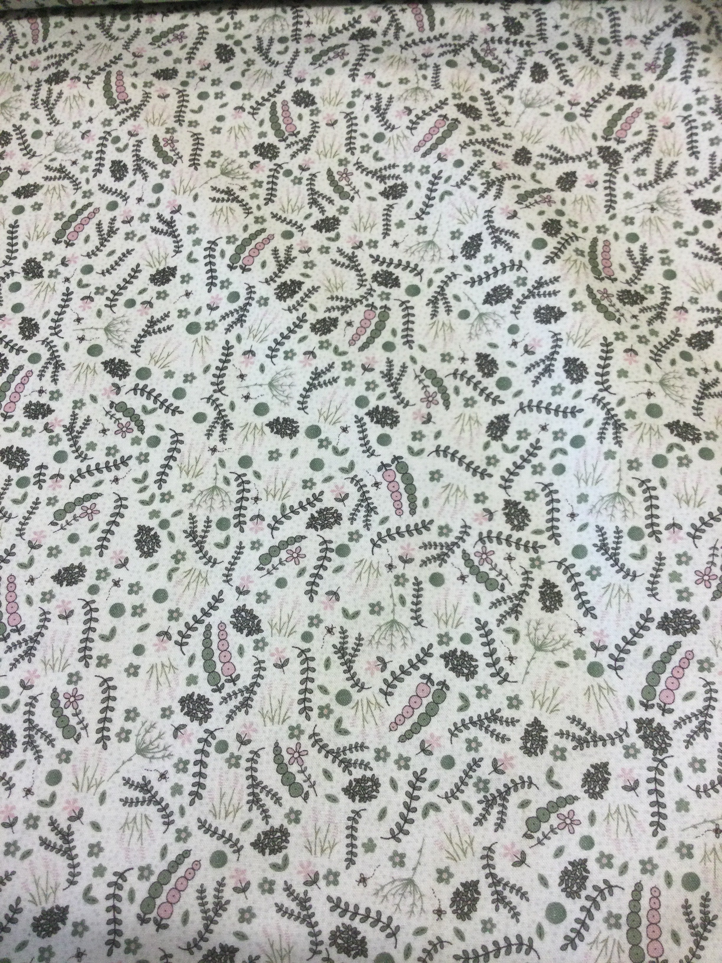 Corner of the woods- Woodland Foliage on grey