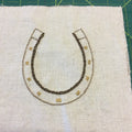 Horse Shoe Embroidery Square
